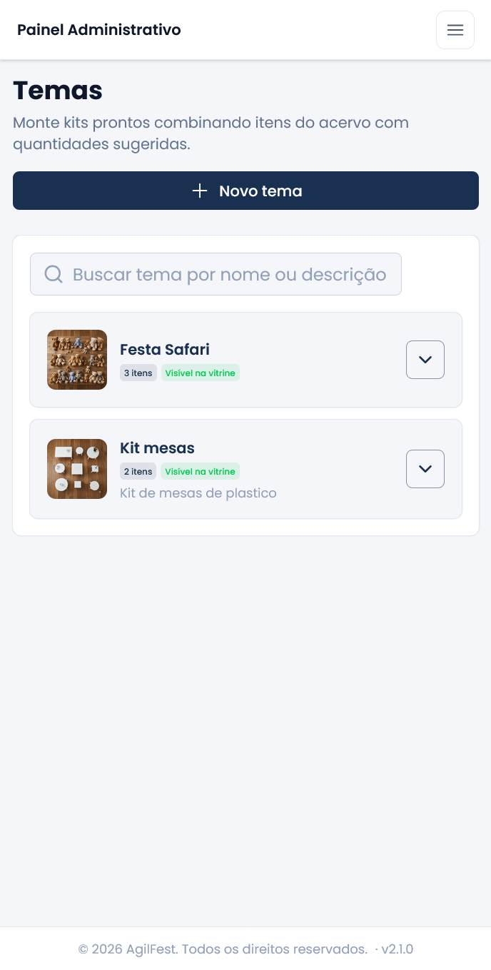 Temas e kits prontos para vender mais